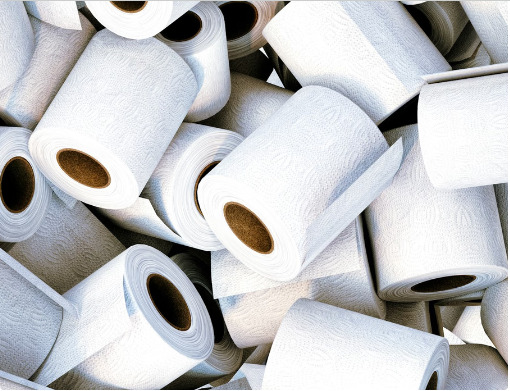 Rollos de papel blanco de alta suavidad